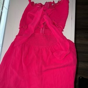 Small hot pink romper from Fashion Nova